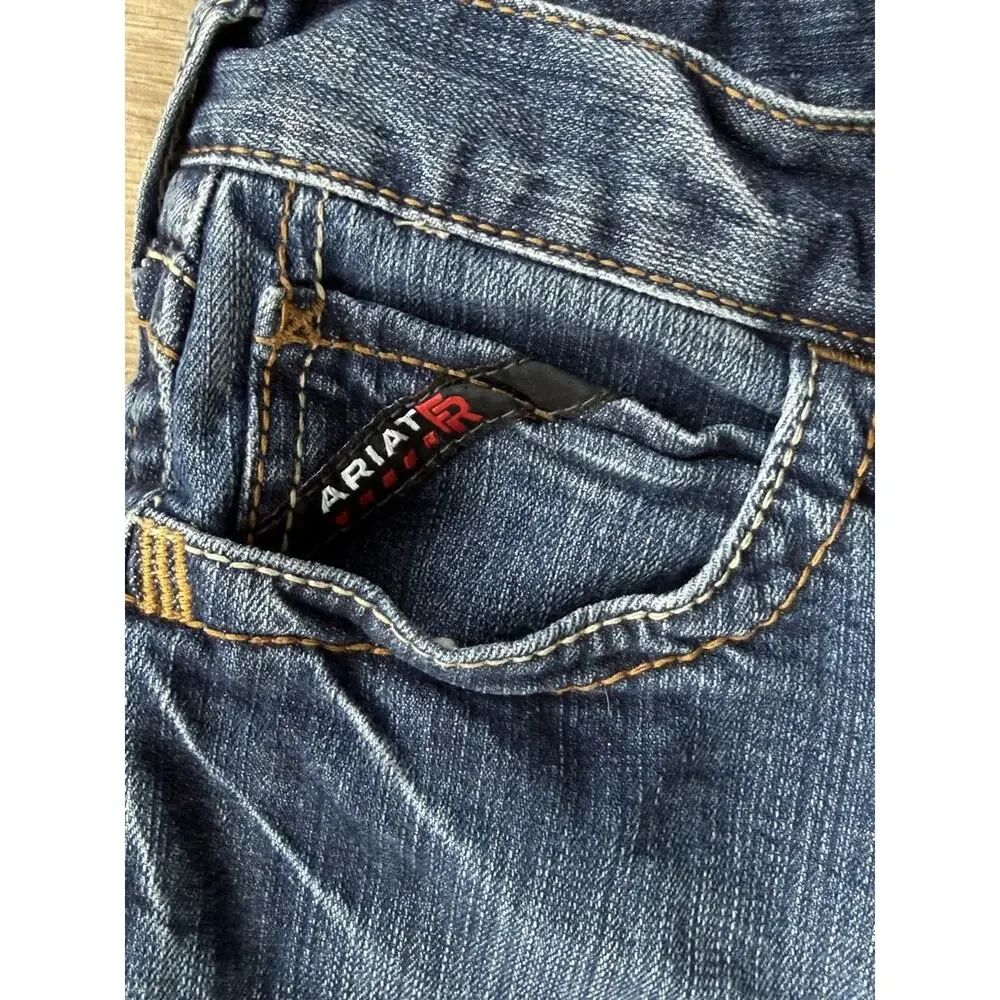 Ariat FR M7 Slim Straight Leg Jeans Mens 30x32 Flame Resistant Blue Denim CAT 2